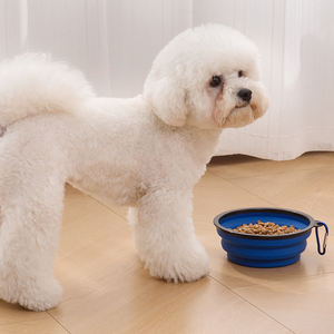 Perlengkapan Hewan Peliharaan 2-in-1 Mangkuk Anjing Lipat TPR Portabel untuk Perjalanan Luar Ruangan yang Dapat Ditarik - Product Image 6
