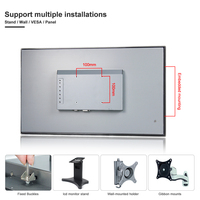 Écran tactile PC industriel 10,4 12,1 15 17 19 21,5 23,8 pouces Écran LCD tactile Moniteur mural Affichage industriel