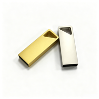 Boîtier de clé USB en alliage de zinc en gros, directement de l'usine, triangle creux, logo personnalisé