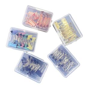 Lot de 12 classeurs de bureau avec pinces métalliques de 19 mm, pinces à queue d'aronde et boîtes suspendues en PP, type agrafe - Product Image 4