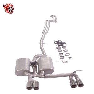 Secciones traseras medias BMW 3 Series <span class=keywords><strong>330I</strong></span> E93 <span class=keywords><strong>N53</strong></span> Tubo de escape Tambores dobles Válvulas individuales Cuatro salidas Espejo de aleación de titanio - Product Image 1