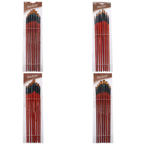 Nouvel ensemble de pinceaux en nylon pour peinture artistique, aquarelle, huile et détails – Idéal pour les artistes débutants et étudiants - Product Image 4