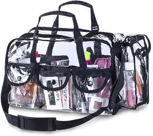 Spot Lage Moq 25L Super Grote Clear Pvc Reizen 6 Zakken Schouder Make-Up Tas Cosmetische