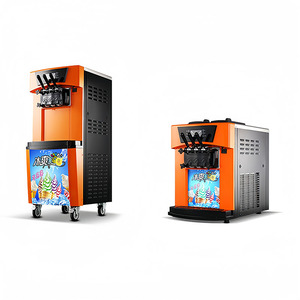 Piccola macchina per gelato artigianale con frutta congelata, colore viola, per negozio - Product Image 1