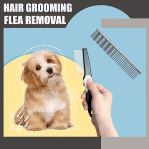 Peine Metálico para Mascotas, Herramienta de Aseo para Perros y Gatos, Eliminación de Pelo de Perro y Gato - Product Image 4
