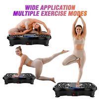 Plateforme vibrante multifonctionnelle, machine d'exercice avec panneau LED pour le remodelage corporel complet et l'entraînement physique