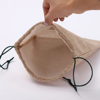 Sacs en toile de jute écologiques avec cordon de serrage, personnalisables avec logo, pour cadeaux et faveurs, vente en gros, sacs en jute naturel pour mariage, fête, savon, bougie