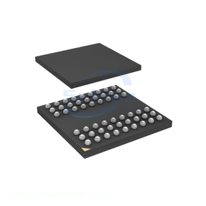 วงจรรวมหน่วยความจำ54 TFBGA IS42VM16400M-75BLI ชิ้นส่วนอิเล็กทรอนิกส์ - Product Image 1