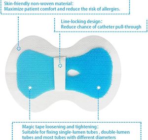 8 सेमी x 12 सेमी डिस्पोजेबल आईएसओ प्रमाणित चिपकने वाला यूरिनरी कैथीटर हुक और लूप फिक्सिंग उपकरण मूत्रमार्ग - Product Image 4