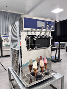 Machine à glace molle de table 690Pcs/H, 3 saveurs, Sapceman, pour yaourt glacé, usage commercial, avec pompe à air, pour équipement de chariot alimentaire - Product Image 2