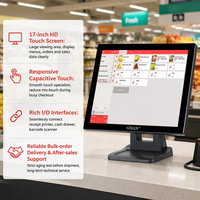 Vente flash : Système de point de vente tout-en-un 17 pouces, caisse enregistreuse intelligente, machine de paiement tactile pour la vente au détail, les restaurants et les entreprises