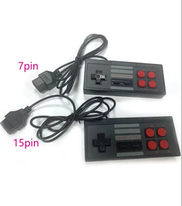Chơi Game Giao Diện Điều Khiển <span class=keywords><strong>Gamepad</strong></span> <span class=keywords><strong>8bit</strong></span> Phong Cách 15pin 7pin Cắm Cáp Điều Khiển Cho NES Cho FC Có Dây Trò Chơi Điều Khiển Trong Suốt Màu Đen - Product Image 1