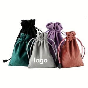 Sac en velours à cordon couleurs variées pour bijoux, emballage cadeau pour festival, mariage, parfum, cosmétiques - Vente chaude - Product Image 1