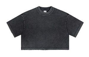 الصيف الشارع الشهير تي شيرت المرأة الموضة خمر أعلى محصول عالية الجودة مخصص القطن المحاصيل تي شيرت - Product Image 3