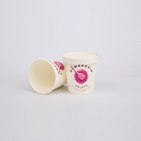 Contenants d'emballage pour crème glacée 500 ml, yaourt glacé, impression personnalisée, coupes à gelato, Envase De Helados, gobelet à crème glacée avec couvercles en dôme
