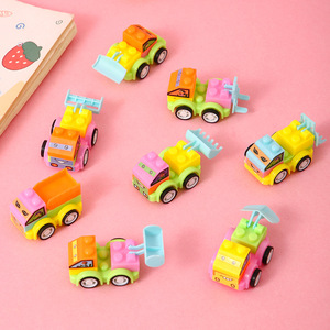 Educational <b>Building</b> <b>Block</b> Toy Cars For Children 2 To 4 Years Old Assembly Plastic Miniature Vehicles Early Learning Gift - Product Image 2