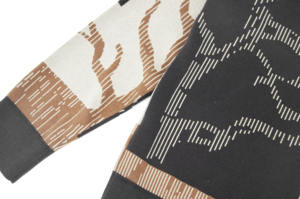 Pull en maille de coton jacquard respirant pour homme, col rond, avec logo frontal, idéal pour l'été - Product Image 5