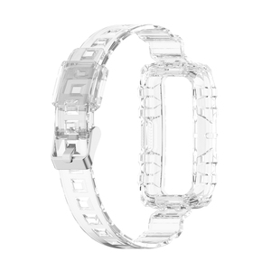 Bracelet transparent sportif pour Huawei Watch <span class=keywords><strong>Band</strong></span> <span class=keywords><strong>6</strong></span>/7/6Pro, transparent avec coque de protection robuste pour <span class=keywords><strong>Honor</strong></span> <span class=keywords><strong>Band</strong></span> <span class=keywords><strong>6</strong></span>, accessoires - Product Image 4