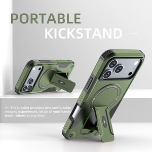 Nouvelle Arrivée Coque de Téléphone Antichoc Blindée pour Apple iPhone 17 Air 16 Pro Max 15 Plus Protection Intégrale Robuste Support Magnétique - Product Image 2