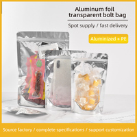 Sachet vertical transparent auto-scellant recyclable pour aliments, salades, snacks, bonbons, en aluminium, avec gravure pour la conservation