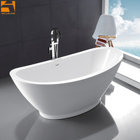 UPC Blanc Lucite Acrylique Pantoufle Autoportante Baignoire Double Pantoufle Haut de Gamme Autoportant Trempage Bas quantité minimale de commande pour la Personnalisation