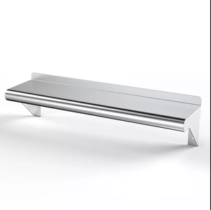 홈 레스토랑 호텔을 위한 하이 엔드 모던 스테인리스 스틸 벽걸이 형 랙 고부하 용량 보관 선반 - Product Image 5