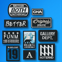 Échantillon GRATUIT – Vente en gros, faible MOQ – Patch brodé 3D personnalisé à coudre ou thermocollant, logo PVC – Patch brodé personnalisé thermocollant en gros