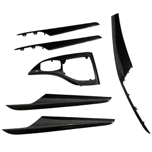 Pannello del Cambio in Vera Fibra di Carbonio, Accessorio di Stile per Auto, Sostituzione del Pannello del Cambio per <span class=keywords><strong>BMW</strong></span> <span class=keywords><strong>X1</strong></span> E84 2010-2015 - Product Image 1