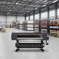 Impresora Textil Digital Profesional de 1.9m, 4 Cabezales I3200, 180m2/h, Alta Productividad, Máquina de Sublimación para Fábrica de Ropa