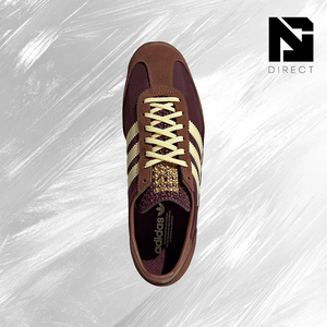 Adidas Wmns Sl72 Og 'preloved Brown' Chaussures de skate rétro rayées à lacets à bout rond pour la marche décontractée - Product Image 4