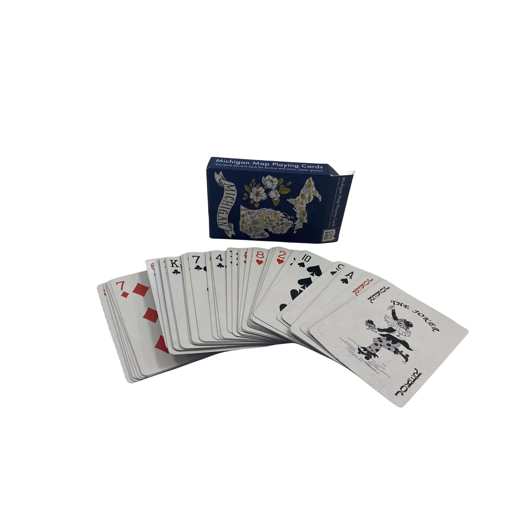 Jogo de cartas de jogo de tabuleiro Bluecore personalizado promocional barato por atacado e jogo de cartas em relevo