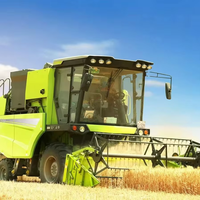 TE100 190HP haute efficacité moissonneuse-batteuse à roues pièces de rechange essentielles pour le blé riz comprend boîte de vitesses moteur vente