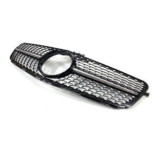 Rejilla de parachoques delantero para <span class=keywords><strong>Mercedes</strong></span> Benz W204, accesorio de color negro con diamantes, W204 para modelos, años 2008 a 2014 - Product Image 2