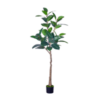 Plantes artificielles en caoutchouc en pot de 160 cm en gros, faux arbre d'intérieur, écologique, ignifuge, pour le sol, verdure domestique