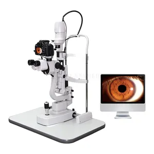 SY-V004-4 peralatan oftalmik kualitas tinggi tes mata lampu celah Digital untuk oftalmologi