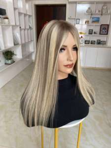 Topper de Cabello Humano Natural al por Mayor, Base de Seda, Tamaño 9x9, Invisible y Transpirable para Mujeres # TCT4 - Product Image 4