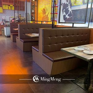 Sofá pizzería personalizado, muebles de restaurante, muebles de cafetería, cabina, asientos y mesa, mesas y sillas de restaurante - Product Image 3