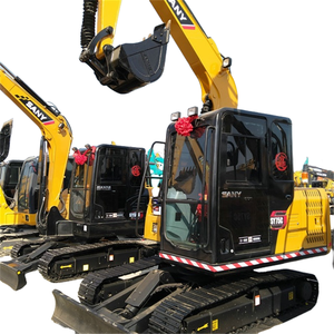 7 tonnes d'origine Chine Sany sy75c Mini pelles hydrauliques sur chenilles d'occasion sy75 Godet pelleteuses d'occasion - Product Image 1