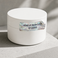 Étiquette de vérification de produit anti-effraction magnétique à faible MOQ pour pots de soins de la peau et validation d'authenticité