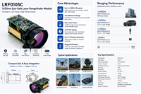 Module télémètre laser multi-cibles 1535 nm 4 km, capteur de mesure de distance haute précision pour drone