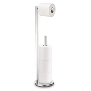 Portarotolo Elegante e Resistente per <span class=keywords><strong>Bagno</strong></span> e Cucina, Supporto per Carta Igienica a Doppio Tubo con <span class=keywords><strong>Ventosa</strong></span> in Acciaio Inox - Product Image 1