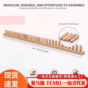 Wooden DIY Knitting <b>Tools</b> Adjustable Size <b>Square</b> Single Head Yarn Sticks For Towel Making Customizable - Product Image 5