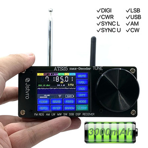 Récepteur <span class=keywords><strong>radio</strong></span> pleine bande ATS 25 ATS25 Max Decoder II avec prise en charge du Wi-Fi, FM, LW, AM, SSB, DIGI, CW, RDS, DSP, LNA, HI-Z, <span class=keywords><strong>radio</strong></span> amateur ondes courtes - Product Image 1