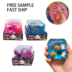 Juguete Antiestrés de Cubo de Agua con Logotipo Personalizado para Halloween, Cubo de Agua Grande, Cubo de Hielo Brillante, Regalos Navideños, Juguete Cuadrado - Product Image 1