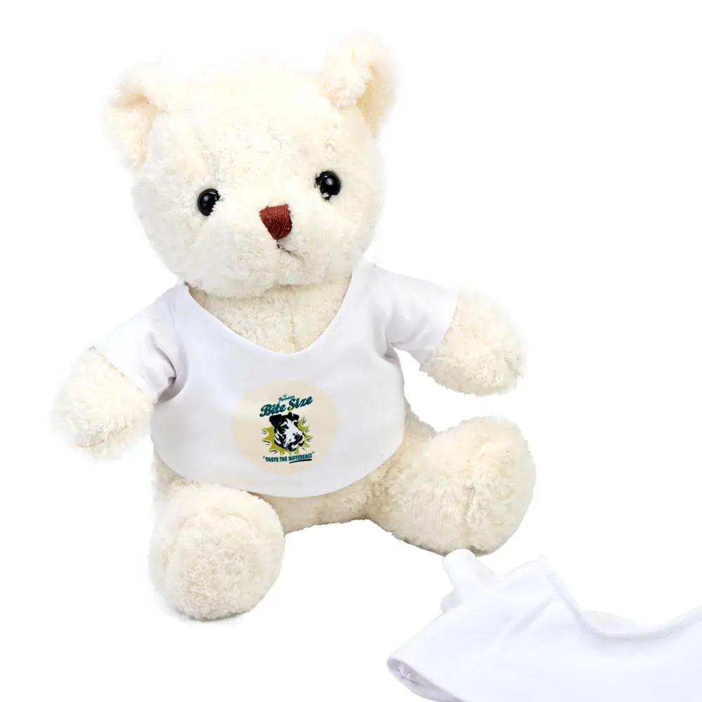 25 Blank Darcy Dogs Soft Toys Plain White T-Shirt for Transfer Sublimation Gifts 