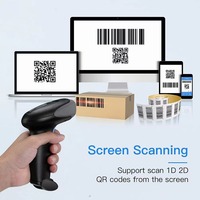 Lecteur de codes-barres 1D/2D QR portable industriel USB filaire avec lecture rapide pour supermarchés et inventaire (Prêt à expédier)