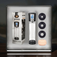 Pompe à vide LCD rechargeable par USB, 3 vitesses, étanche, appareil de bien-être sexuel masculin