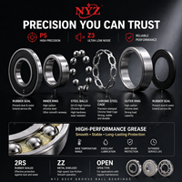 Roulement à billes à gorge profonde 6205 2RS C3 25x52x15mm en acier chromé GCr15 ISO9001 pour moteur, pompe, boîte de vitesses – Vente en gros directe usine