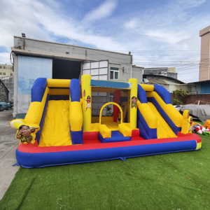 Yuedong Château Gonflable Double Toboggan Sec Amusant pour Fêtes <span class=keywords><strong>et</strong></span> Événements, Idéal pour Adultes <span class=keywords><strong>et</strong></span> Enfants - Product Image 1