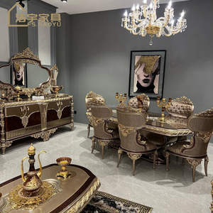 Fourniture d'Usine Canapés Chesterfield Dorés Italiens en Tissu Américain Léger et Simple pour Grand Salon Français – Canapé de Luxe pour la Maison - Product Image 2